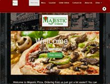 Tablet Screenshot of majesticpizzatogo.com